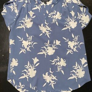 Blue Floral Women Top
